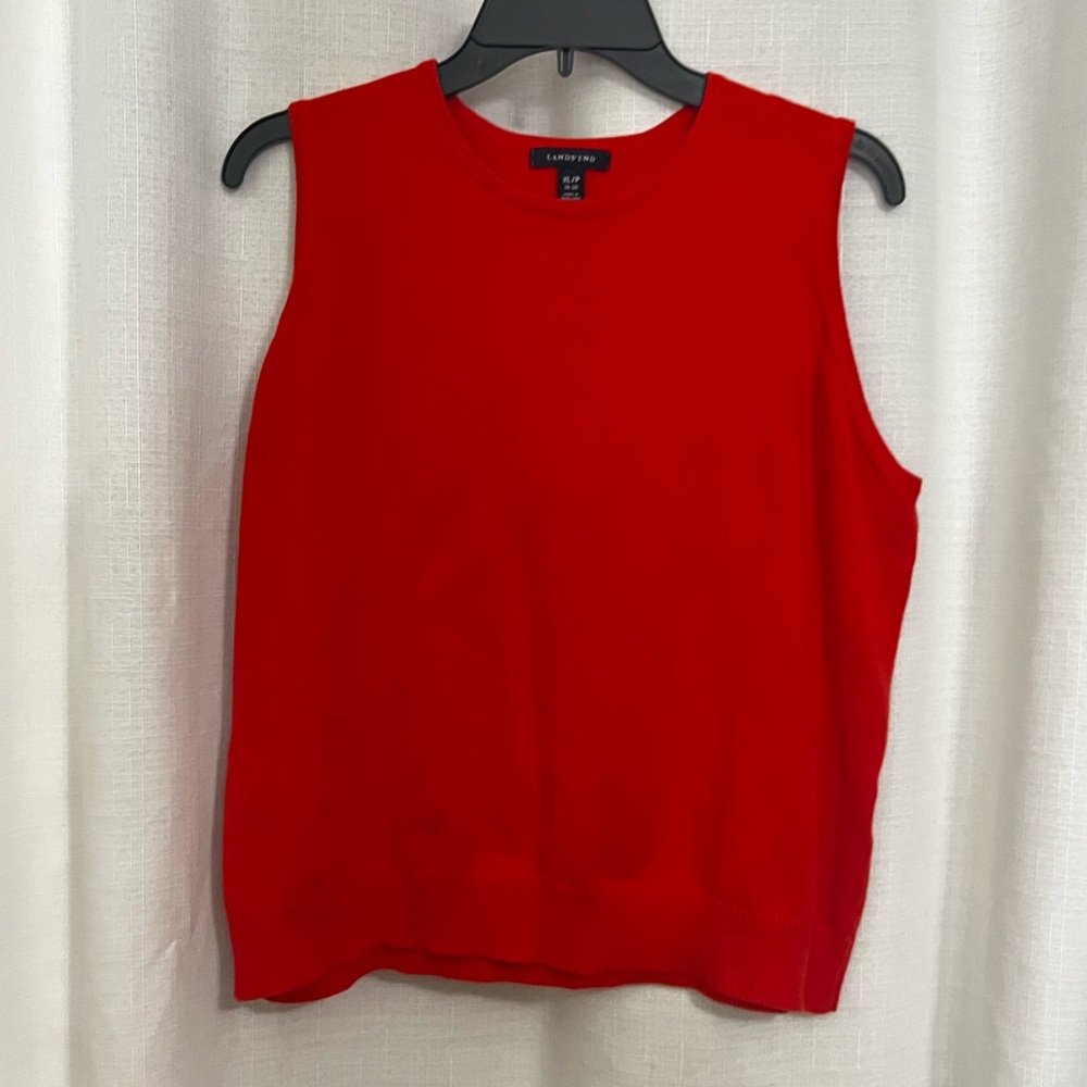 Land’s End | orange sweater vest